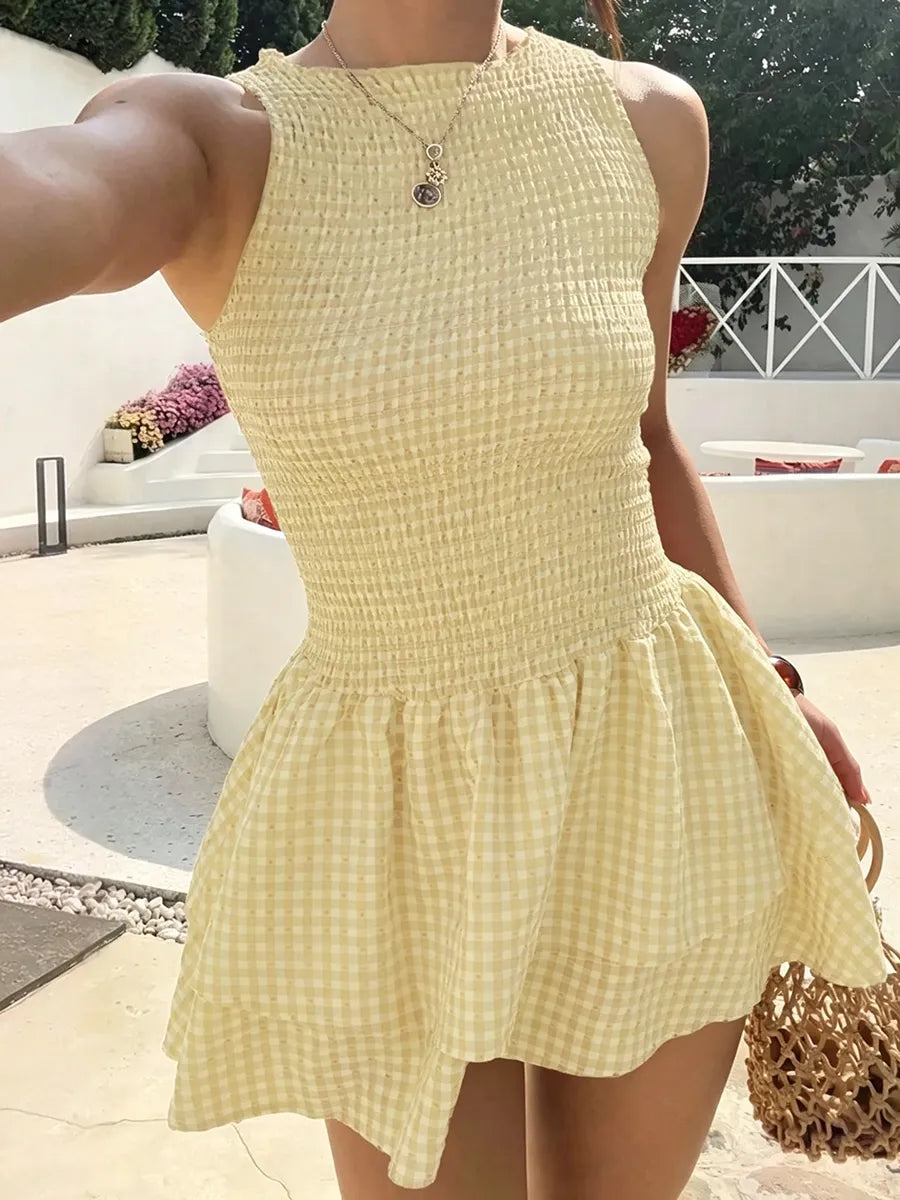 ⏰Hot Sale-Women'S Casual Fashion Sleeveless Short Dress🔥8-Pack - All Colors Included