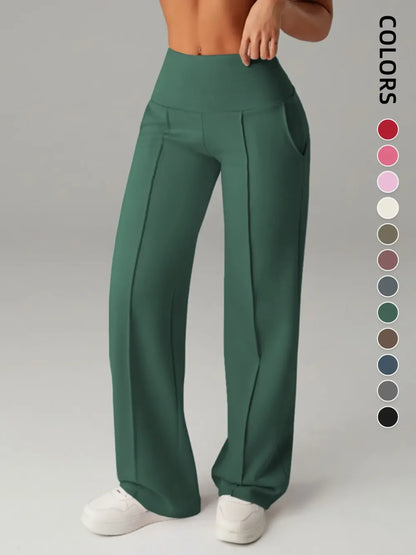 Women's Plain Loose Straight Leg Pants