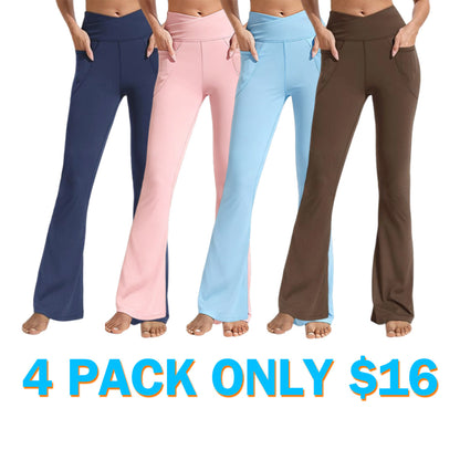 Women's High Waisted Flare Leggings