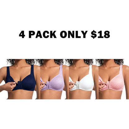 Adjustable Front Closure Push-Up Bra
