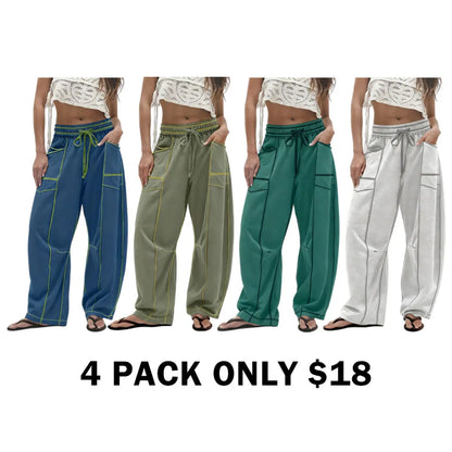 Wide Leg Drawstring Sweatpants