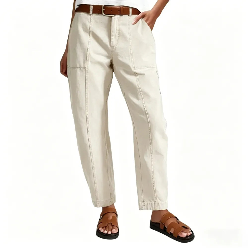 High Stretch 26.4" Inseam Baby Barrel Fit Deep Pockets Pants