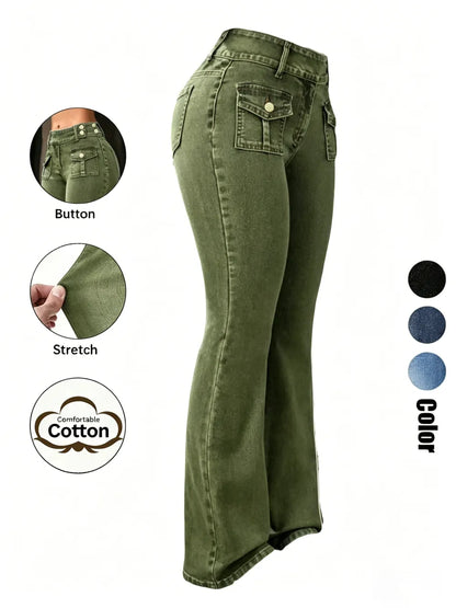 Women's Pocket Stretchy Jeans