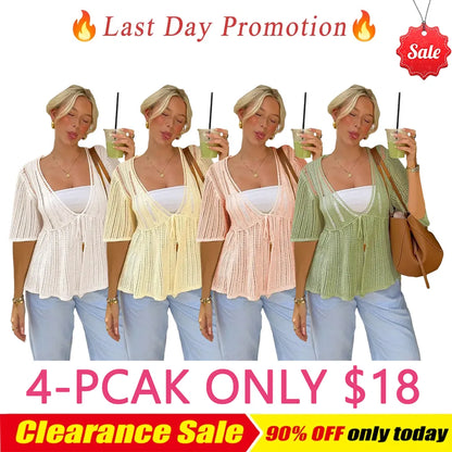 Women's Summer New Loose Casual Basic Knit Cardigan