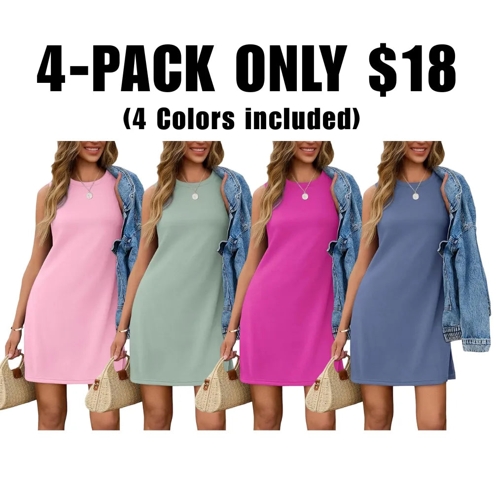Fashion Summer Sundress Casual Tank Dress for Women