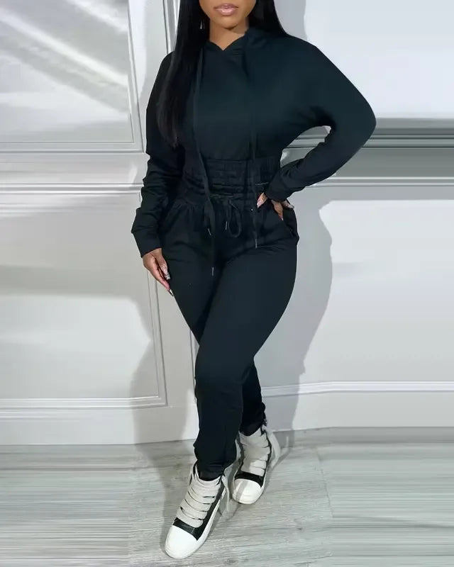 2 Piece Outfits Lounge Hoodie