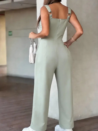 Women's Sleeveless Overalls