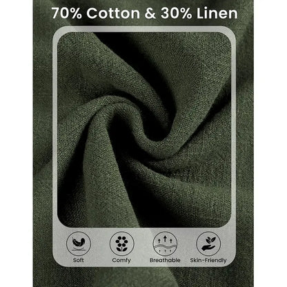 Women's Cotton Linen Culottes Pants
