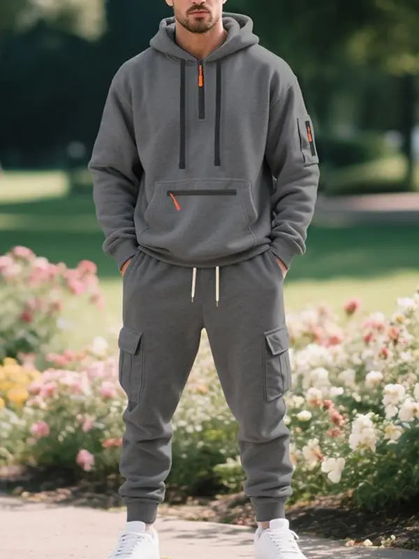 Men's Fleece Lined Casual Set