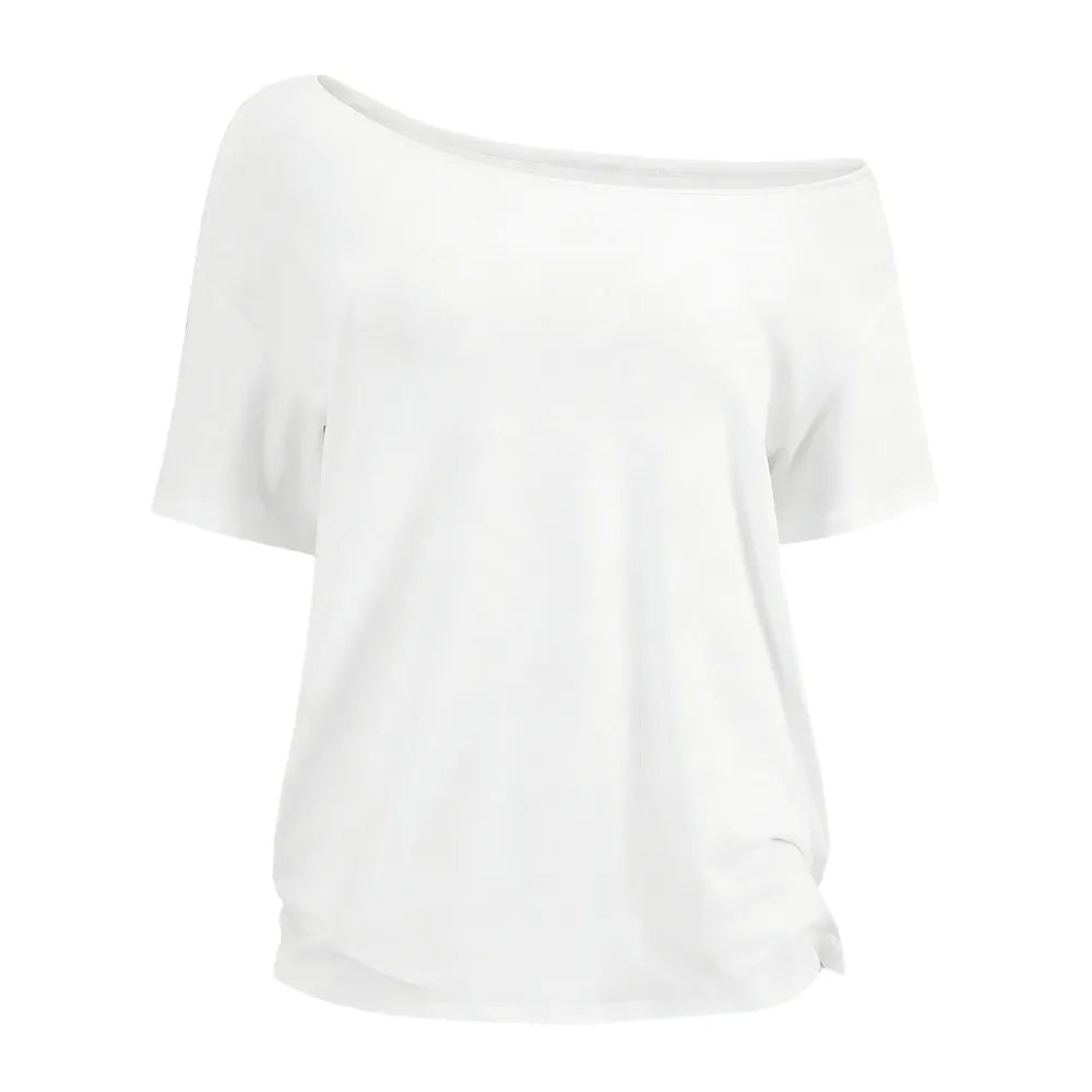 Women's Solid-Color Versatile Short-Sleeve Top
