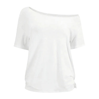 Women's Solid-Color Versatile Short-Sleeve Top
