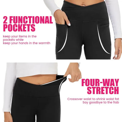 Women's High Waisted Flare Leggings