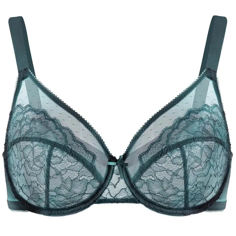 Enchante Floral Lace Plus Size Full Coverage Bra