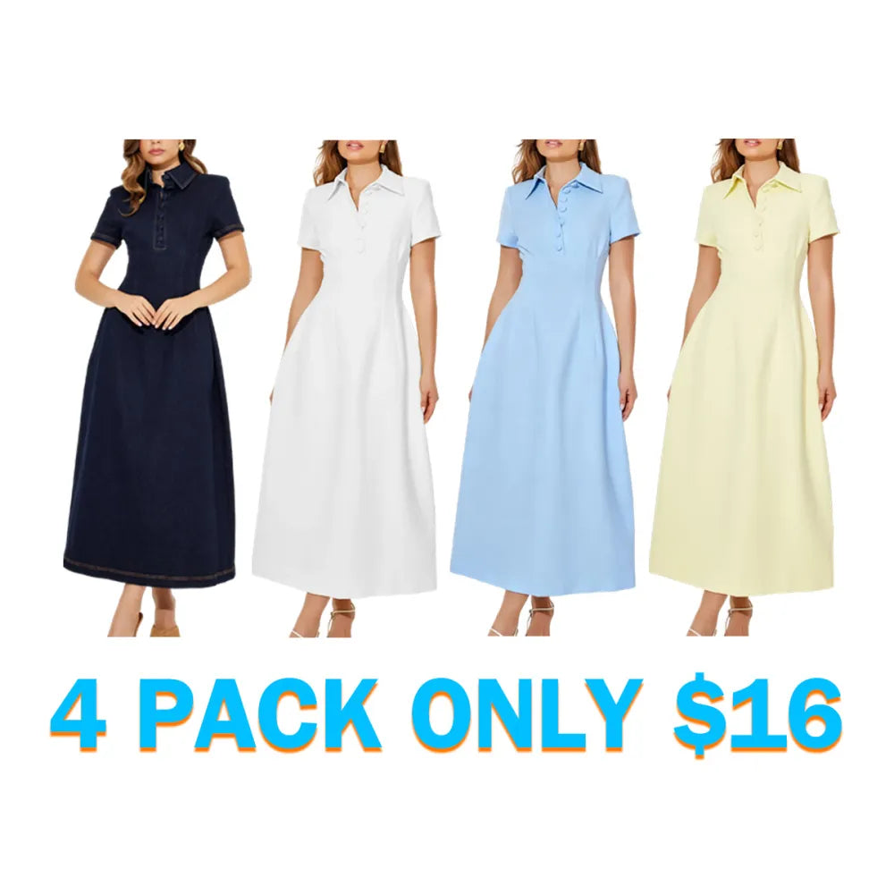 The Ultimate Muse Collared Midi Dress