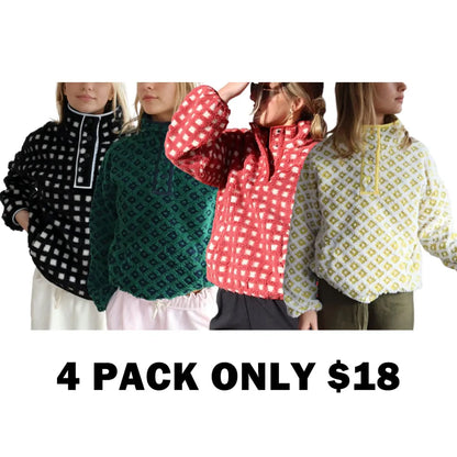 Women's Plaid Hoodie