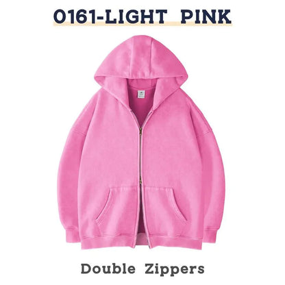Men´s Hoodies Unisex Oversized Zip-Up Hoodie