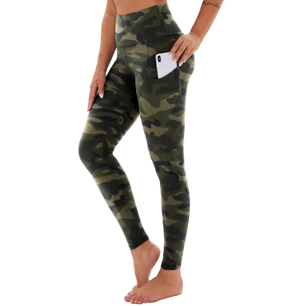 Women's High Waisted Tummy Control 4/8 Pack Leggings with Pockets