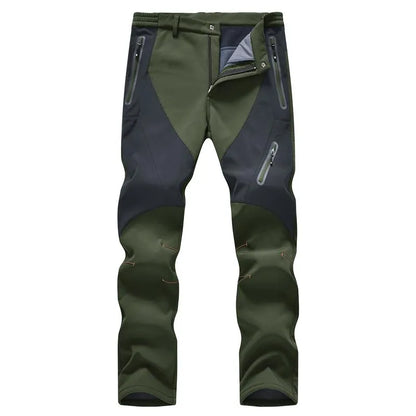 Men's Waterproof Pants Insulated Cold weather Hiking Winter Snow Ski Softshell Outdoor Pants