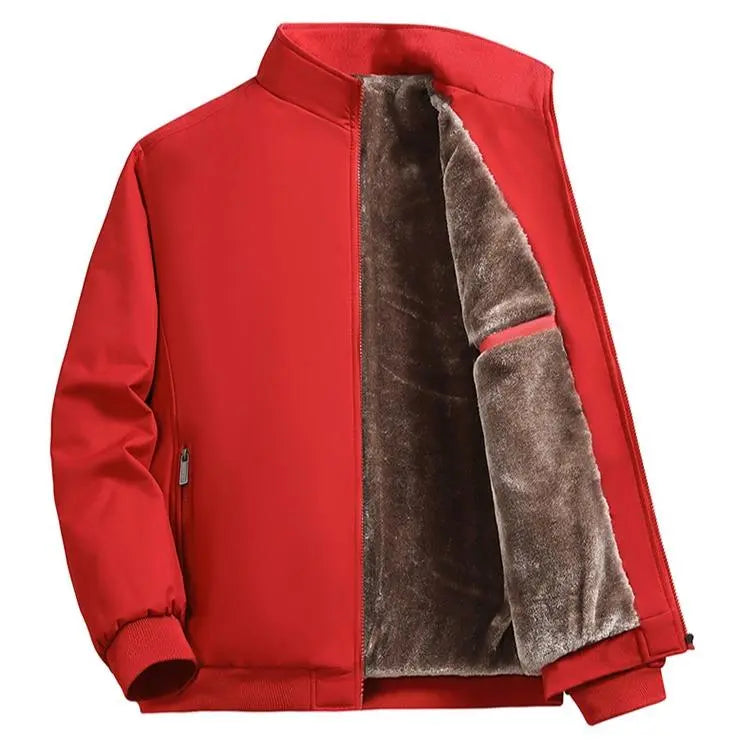 Men's Zip Up Thermal Lined Fleece Jacket