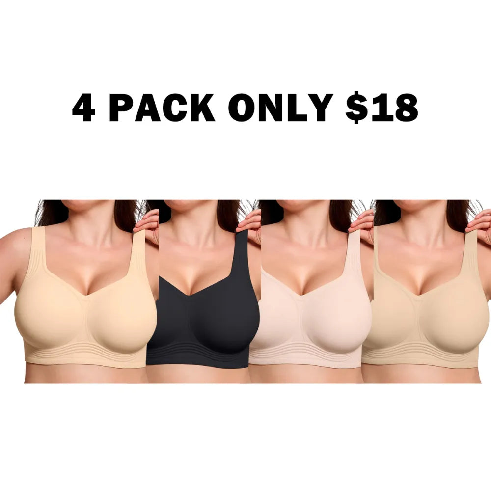 Women’s Jelly Bras Full Coverage Wireless Supportive Bra