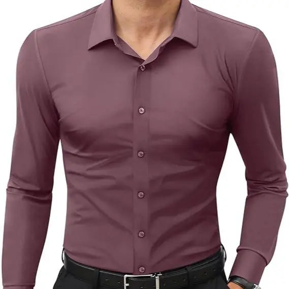 Men’s Slim Fit Stretch Dress Shirt – 16-Way Stretch, Wrinkle-Free