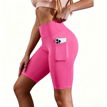 High Waist Athletic Yoga Shorts