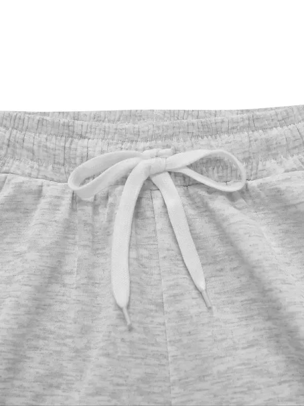 Solid Color Drawstring Pants