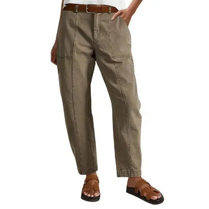 High Stretch 26.4" Inseam Baby Barrel Fit Deep Pockets Pants