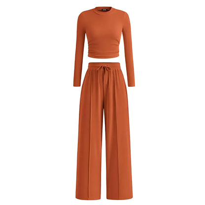 2-Piece Ribbed Knit Lounge Set
