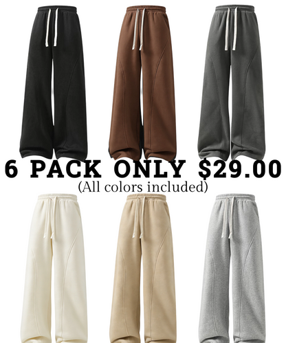 Men's Oversize Fleece Thermal Lined Sweatpants