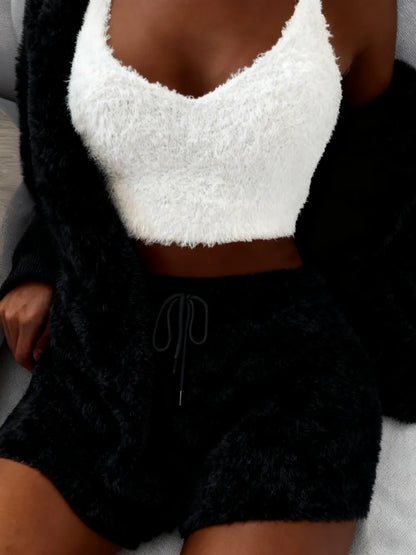 Plush Three-piece Pyjama Set