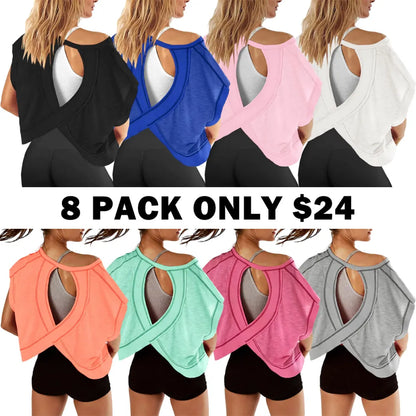 Women’s Open Back Workout Tops