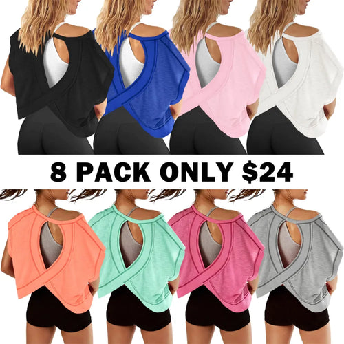 Women’s Open Back Workout Tops