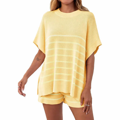 Women's Striped 2 Piece Outfits