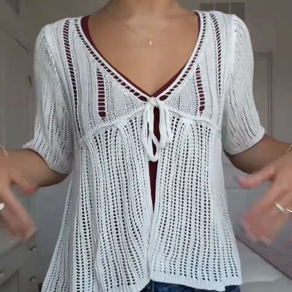 Women's Summer New Loose Casual Basic Knit Cardigan