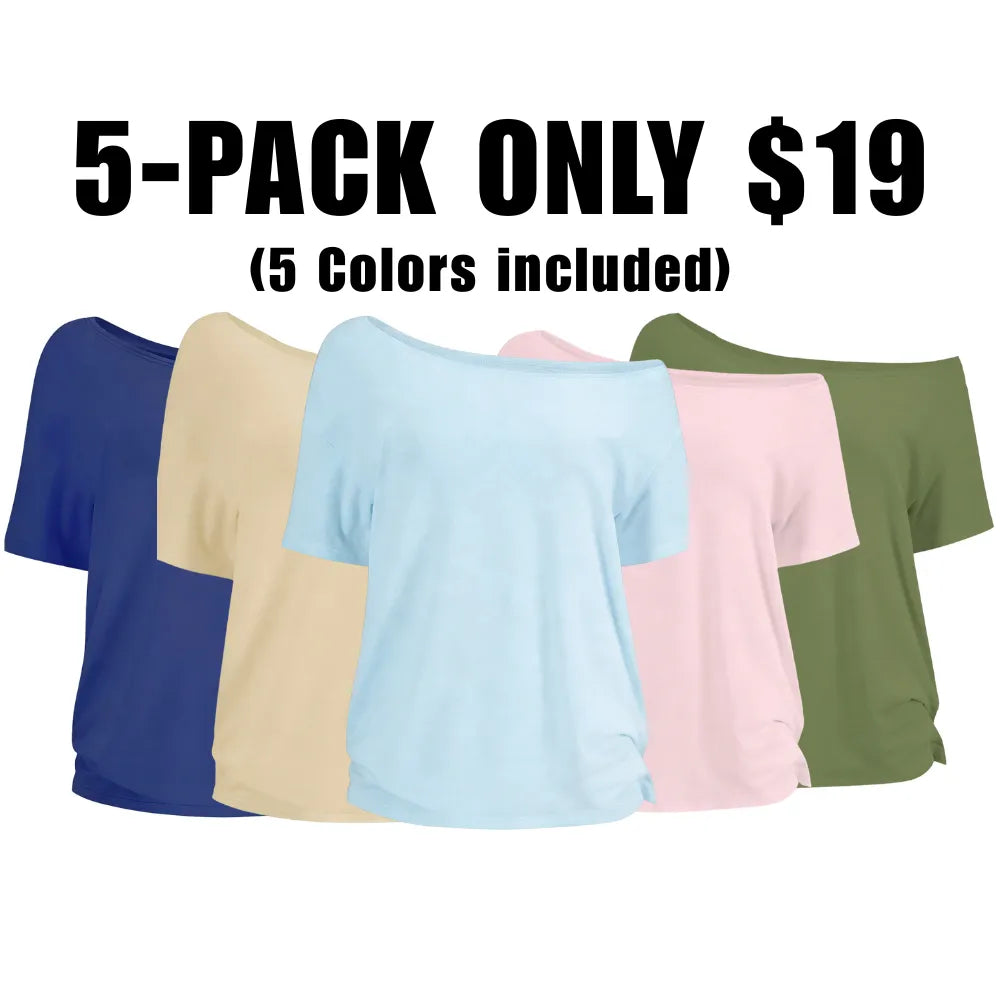Women's Solid-Color Versatile Short-Sleeve Top