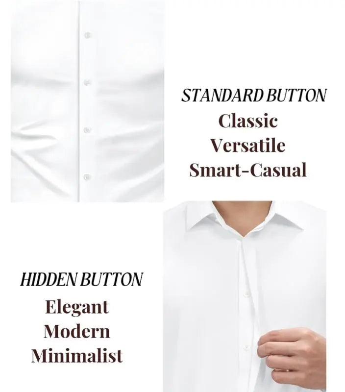 Men’s Slim Fit Stretch Dress Shirt – 16-Way Stretch, Wrinkle-Free