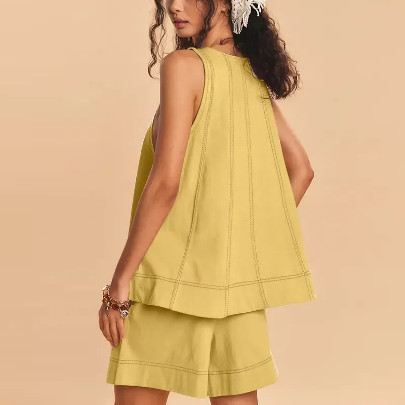 Women's Two Piece Outfit Cotton Matching Set