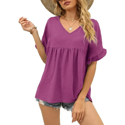 Babydoll Loose Fit Peplum Tops