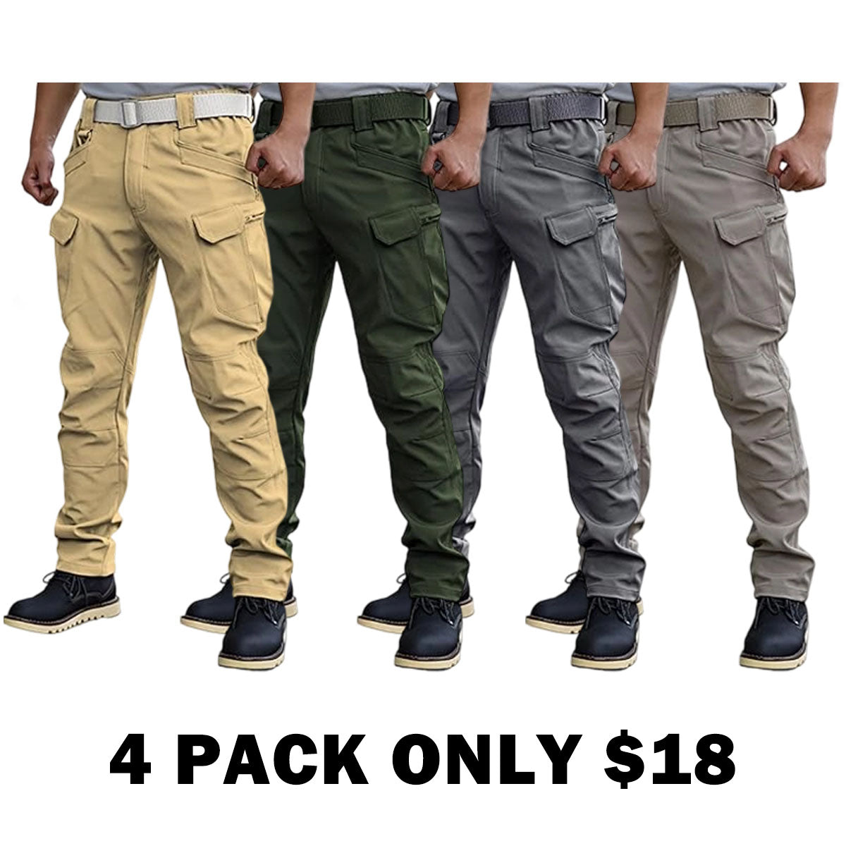 Men's Tactical Pants Work Pants Water Resistant Hiking Pants