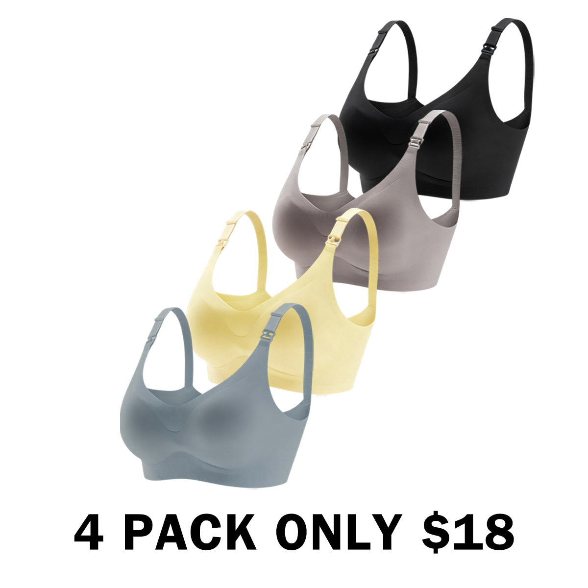 Maternity Solid Color Nursing Bra