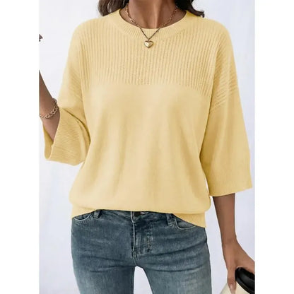 Women‘s Half Sleeve Casual Oversized Trendy Sweaters