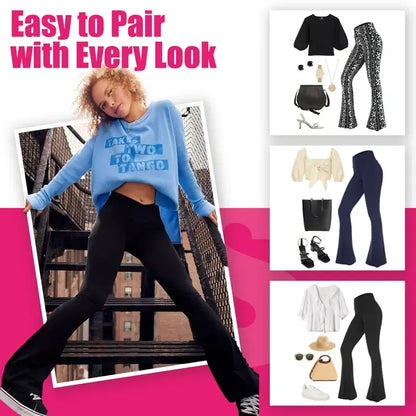 Women's High Waisted Flare Leggings