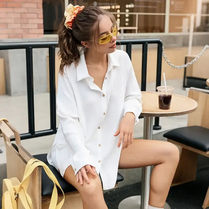 Women’s Gauze Shirt & Shorts Set