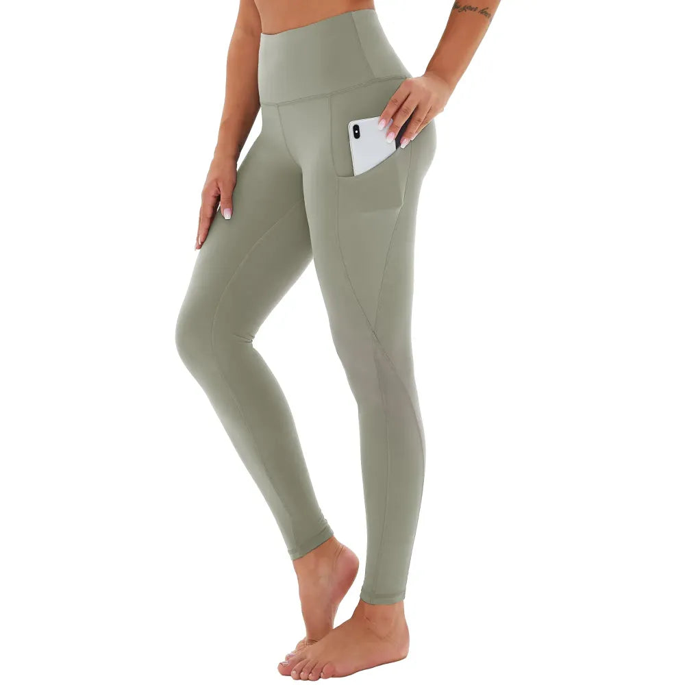 Women's High Waisted Tummy Control 4/8 Pack Leggings with Pockets