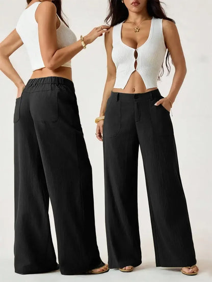 Women's Classical Linen Palazzo Pants