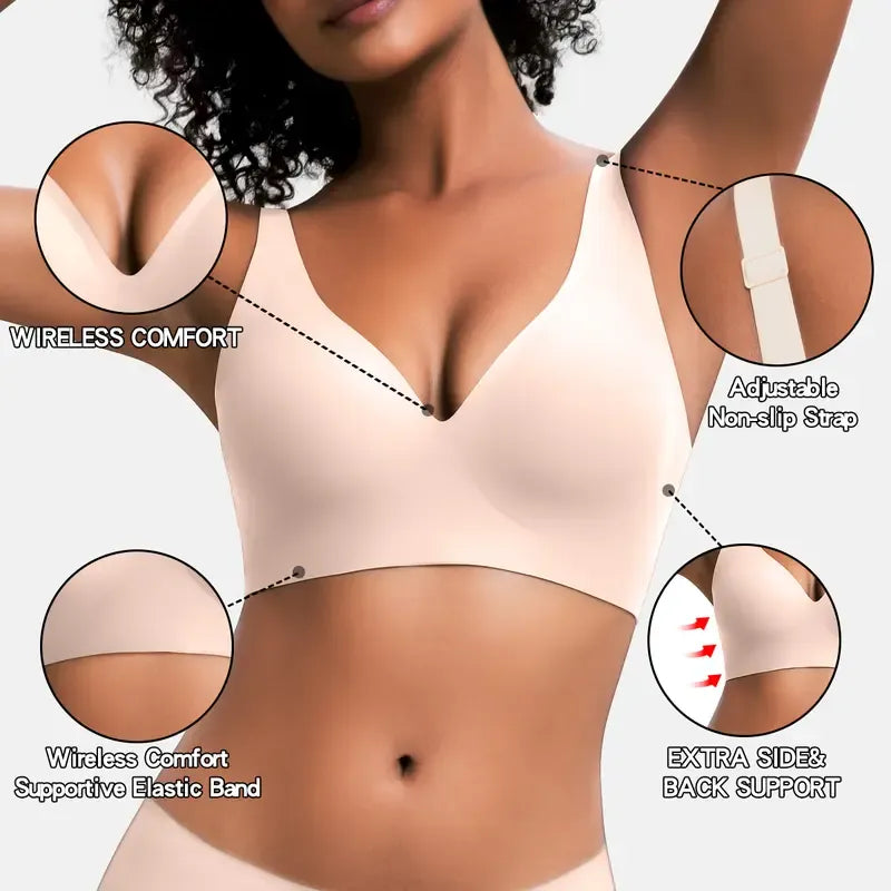 Jelly Wireless Womens Comfortable Wireless Bras