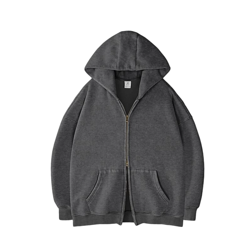 Unisex Oversized zip up hoodie
