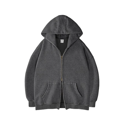 Unisex Oversized zip up hoodie