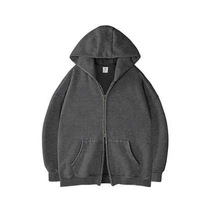 Unisex Oversized zip up hoodie